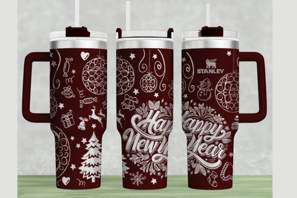 Christmas Design Stanley 40oz Laser Wrap: Graphics for Tumbler Wraps