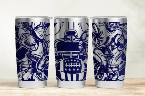 Football Tumbler Wraps: Graphics for Local Branding