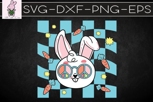 Groovy Bunny Boy Easter SVG