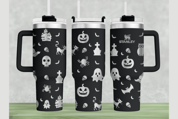 Halloween Stanley 40oz Laser Wrap SVG: Graphics for Tumbler Wraps