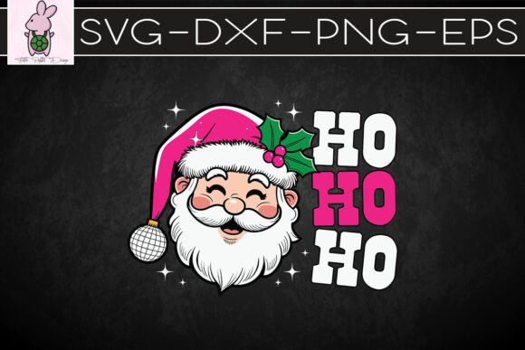 Ho Ho Ho Pink Sequins Santa Xmas SVG: Graphics & Crafts Asset Review
