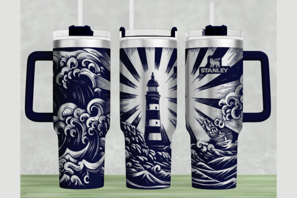 Lighthouse Design Stanley 40oz Laser