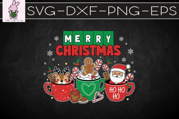 Merry Christmas Santa Reindeer SVG: Graphics for Crafts & Campaigns