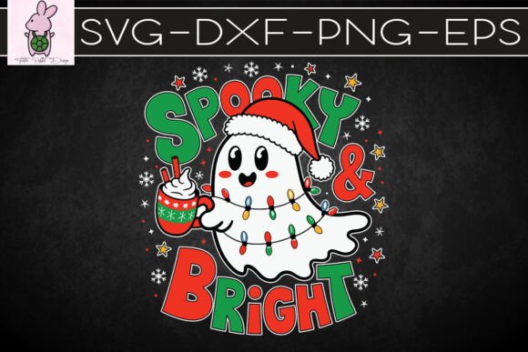 Spooky and Bright Christmas Ghost SVG: Graphics for Crafts-First Brands